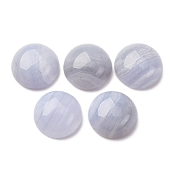 Синий Кружевый Агат Натуральный голубой агат шнурка кабошоны, полукруглые / купольные, 10x4.5 мм