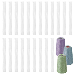 Белый Сетчатый чехол для винных бутылок из полиэтилена, украшение вина, белые, 151x15x0.8 мм