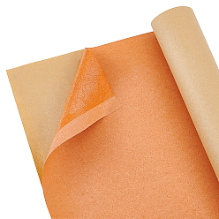 Темно-Оранжевый 1 рулон самоклеящейся ПВХ-кожи, сумки кожаные аксессуары, темно-оранжевый, 1500x405x0.4 мм