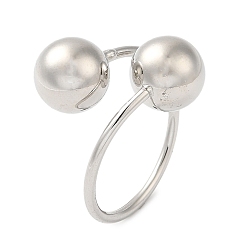 Платина Стойка покрытие латунные круглые шариковые манжеты, без кадмия и без свинца, долговечный, платина, внутренний диаметр: 20 мм