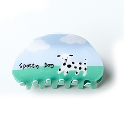 Средний Морско-зеленый Заколки для волос из ПВХ для собак, средний морской зеленый, 83x44x40 мм