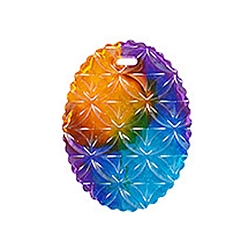 Oval Силиконовые формы для кулона с тиснением в виде цветка своими руками, формы для литья смолы, для уф-смолы, изготовление ювелирных изделий из эпоксидной смолы, овальный рисунок, 79x60x11 мм, отверстие : 4x9 мм, внутренний диаметр: 52x71 мм