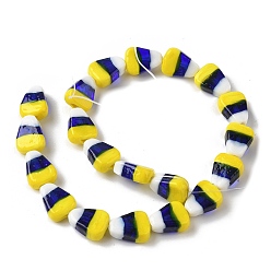 Желтый Бусины лэмпворк , кукуруза, желтые, 18x13x7 мм, отверстие : 1.4 мм