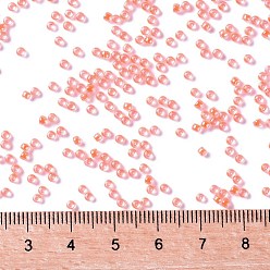 (803) Luminous Neon Salmon TOHO Round Seed Beads, Japanese Seed Beads, (803) Luminous Neon Salmon, 11/0, 2.2mm, Hole: 0.8mm, about 5555pcs/50g