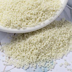 (RR491) Цейлонскийский Блеск Цвета Слоновой Кости Миюки круглые бусины рокайль, японский бисер, 15/0, (rr 491) слоновая кость, цейлонский блеск, 1.5 мм, отверстия : 0.7 mm, около 250000 шт / фунт