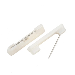 Платина Пластиковая фурнитура для броши, назад бар контакты, платина, 31x6 мм