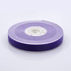 Blue Violet Polyester Velvet Ribbon for Gift Packing and Festival Decoration, Blue Violet, 1/2 inch(13mm), about 25yards/roll(22.86m/roll)
