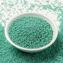 (RR4475) Duracoat Dyed Opaque Sea Opal MIYUKI Round Rocailles Beads, Japanese Seed Beads, 15/0, (RR4475) Duracoat Dyed Opaque Sea Opal, 1.5mm, Hole: 0.7mm, about 250000pcs/pound