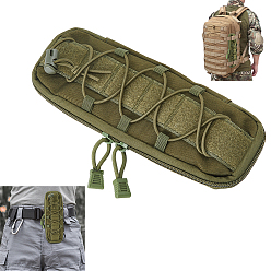 Dark Green Outdoor Oxford Cloth Folding Knife Zipper Pouches, Tactical Knife Sheath Bags, Rectangle, Dark Green, 25.2x8.5x3cm