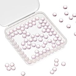 чертополох 100шт стеклянная бусина, без отверстия , круглые, чертополох, 6 мм