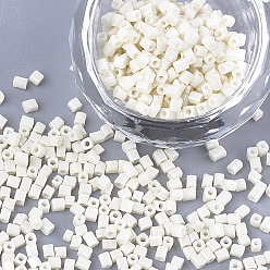 Кукурузный Шелк Краски для выпечки стеклянные бусины, кубические, цвет колоса кукурузы, 2~6x2x2 мм, отверстия: 0.8 мм, около 30000 шт / мешок