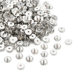 Прозрачный Прозрачные стеклянные граненые бусины, плоско-круглые, прозрачные, 6x2.5 мм, отверстие : 1.5 мм, около 288 шт / упаковка