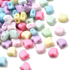 (52) Непрозрачная лаванда Непрозрачные акриловые бусины, вентилятор, разноцветные, 7x7.5x3.8 мм, отверстие : 1.5 мм, Около 3571 шт / 500 г
