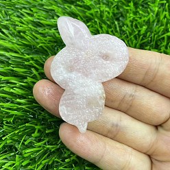 Розовый Кварц Натуральный розовый кварц резная статуя змеи украшение дома, Статуэтки по фен-шуй для украшения домашнего офиса, 50 мм