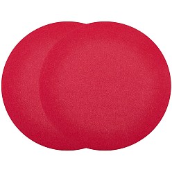 Красный Фетровые подложки для компакт-дисков, коврики для пластинок, плоско-круглые, красные, 295x3 мм, отверстие : 7 мм