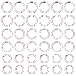 Нержавеющая Сталь Цвет 600шт 3 стили 304 открытые соединительные кольца из нержавеющей стали, для плетения кольчуги, цвет нержавеющей стали, 8~10x1.5 мм, внутренний диаметр: 5~7 мм, 200 шт / стиль