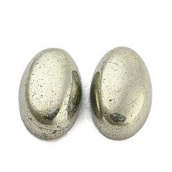 Pyrite Cabochons de pyrite naturelle, ovale, 6x4x2.5mm