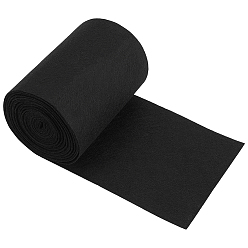 Черный Войлочная рулонная ткань, товары для поделок своими руками, чёрные, 140x1 мм, 6 м / рулон