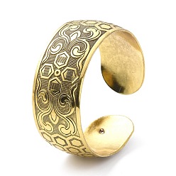 Шестиугольник Браслет с широкой открытой манжетой из сплава для женщин, шестиугольник, внутренний диаметр: 2-1/4 дюйм (5.7 см)