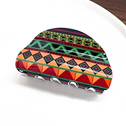 Разноцветный Акриловые коготь заколки, аксессуары для волос для женщин и девочек, арка, красочный, 45x80 мм