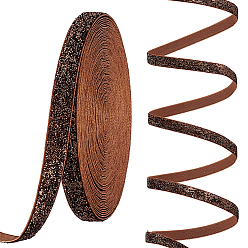 Кокосово-Коричневый 10 ярды сверкают лентами из полиэстера, блестящая лента, Подарочная упаковка, оформление партии, кокосового коричневый, 3/8 дюйм (10 мм)