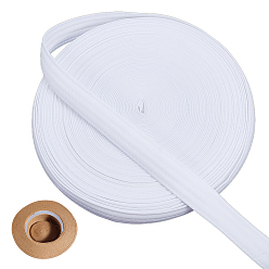 Белый 25 м полиэфирная лента, для аксессуаров для одежды, белые, 1-1/8 дюйм (30 мм), около 27.34 ярдов (25 м) / комплект