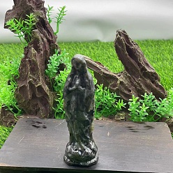 Гранат Резные фигурки исцеляющей Девы Марии из натурального граната, Украшения из камня с энергией Рейки, 100 мм