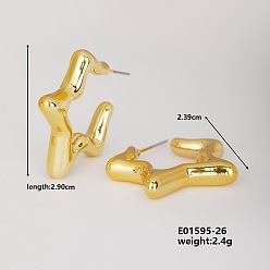 Золотой Модные милые серьги со звездами для индивидуального подбора, золотые, 29x23.9 мм