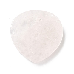 Other Quartz Natural Quartz Crystal Cup Mats, Teardrop, 50.5x50x7.5mm