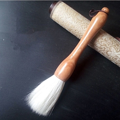 Белый Кисти для каллиграфии, ручка, с ручкой для деревянной щетки, для профессиональной каллиграфии, белые, 15 см