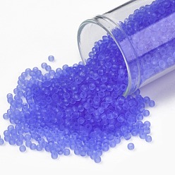 (13F) Transparent Frost Light Sapphire Тохо 11/0 круглые бусины, японский бисер, (13 f) прозрачный морозный сапфир, 2.2 мм, отверстие : 0.8 мм, Около 5555 шт / 50 г