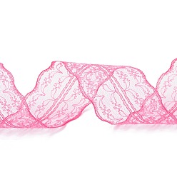 Светло-Вишневый Отделка из полиэстера, кружевная лента для шитья украшения, светло-вишневый, 45 мм, около 1- 3/4 дюйма (45 мм) в ширину, около 10.93 ярдов (10 м) / рулон
