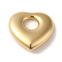 Настоящее золото 14K 304 подвески из нержавеющей стали, шарма сердца, реальный 14 k позолоченный, 27x28x7.5 мм, отверстие : 8.5 мм