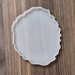 Белый Силиконовые формы для коврика с неправильным многоугольником своими руками, формы для литья смолы, для уф-смолы, изготовление изделий из эпоксидной смолы, белые, 138x112x10 мм