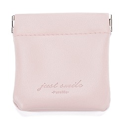 Lavender Blush PU Imitation Leather Women's Bags, Square, Snow, 8x8cm