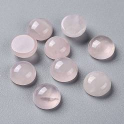 Розовый Кварц Природного розового кварца кабошонов, полукруглый, 10x5~6 мм