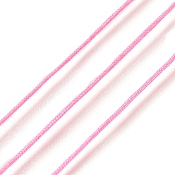 Hot Pink 50 Yards Nylon Chinese Knot Cord, Nylon Jewelry Cord for Jewelry Making, Hot Pink, 0.8mm