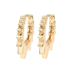 Light Gold Латунные серьги обруча, солнце, золотой свет, 18x18x2 мм