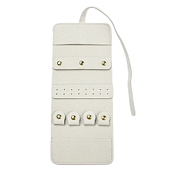 Желтая Старая Ткань  Мешочки для хранения ювелирных изделий из микрофибры, Портативный дорожный рулон ювелирных изделий для сережек, Браслеты, ожерелья упаковка, прямоугольные, старое кружево, 48 см