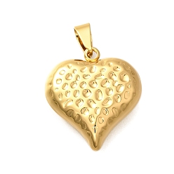 Золотой 304 подвески из нержавеющей стали, шарма сердца, золотые, 26x23x9 мм, отверстие : 4x8 мм
