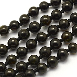 Turmalin Natürlichen Turmalin Perlen Stränge, Runde, 5 mm, Bohrung: 1 mm, ca. 69 Stk. / Strang, 15.9 Zoll