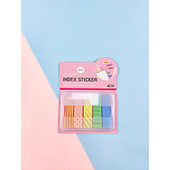 Pink 5 Patterns Transparent Index Sticky, Page Markers, Book Tabs, Sticky Note Tabs, for Office School Reading, Pink, 100x85mm, 20sheets/pattern, 100sheets/pc