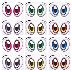 (52) Непрозрачная лаванда 6 листы 3 цветная бумага наклейки с картинками, глаза, разноцветные, 150x100x0.3 мм, 2 листов / цвет