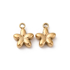 Настоящее золото 14K 304 прелести нержавеющей стали, , реальный 14 k позолоченный, 10x8x3 мм, отверстие : 1.5 мм