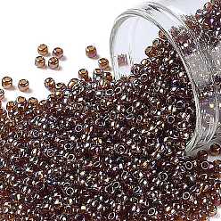 (177) Transparent AB Smoky Topaz Тохо 11/0 круглые бусины, японский бисер, (177) прозрачный аб дымчатый топаз, 11/0, 2.2 мм, отверстие : 0.8 мм, Около 1110 шт / 10 г