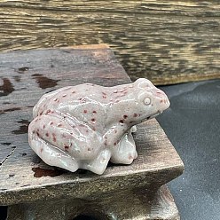 Нефрит Натуральный нефрит резная статуя лягушки украшение дома, Статуэтки по фен-шуй для украшения домашнего офиса, 40 мм