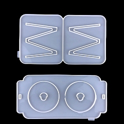 Белый Силиконовые формы для украшения кукольного домика своими руками, пригодные для пищевых продуктов, формы для литья смолы, белые, 317~330x160~181 мм