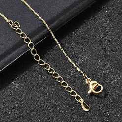 Настоящее золото 18K 0.8мм латунные цепочки-коробочки, реальный 18 k позолоченный, 17.60 дюйм (44.7 см)