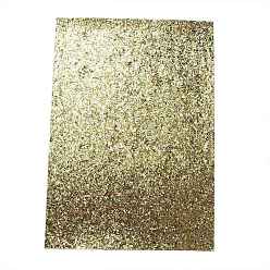 Dark Khaki Glitter PU Leather Fabric, with Shiny Sequins, for Bowknots Earrings Shoes Purses Handbags DIY Making Fabric Sewing, Dark Khaki, 30x21x0.06cm