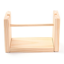 Цвет Древесины Вращающийся прядильщик деревянной пряжи, держатель нити, деревесиные, 20x10x13 см